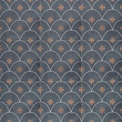 Azulejo porcelánico Mainzu Glamour 20x20 decorado efecto hidráulico azul