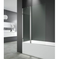 Mampara de bañera GME Open 2 abatible 122 cm cristal transparente