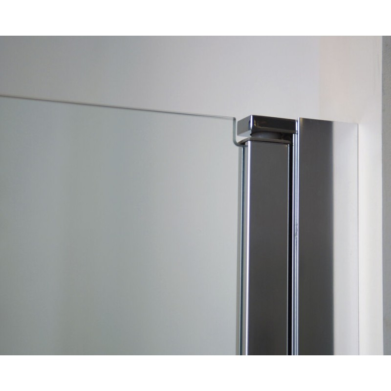 Mampara de bañera GME Open 2 abatible 122 cm cristal transparente