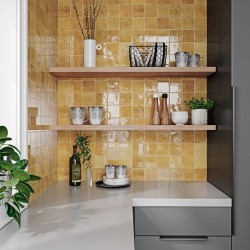 Azulejo efecto Monocolor Bright de Ribesalbes para Baño, Cocina