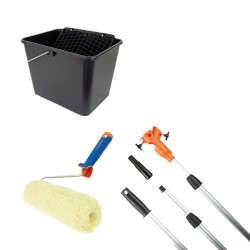 Pack pintura: alargador 2 m + rodillo 22 + cubeta 14 L