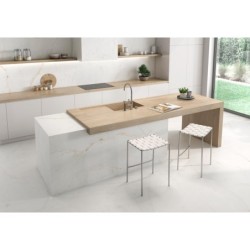Encimera porcelánica Arklam Arcane Camel Natural 12 mm 1600x3200 mm efecto madera color beige