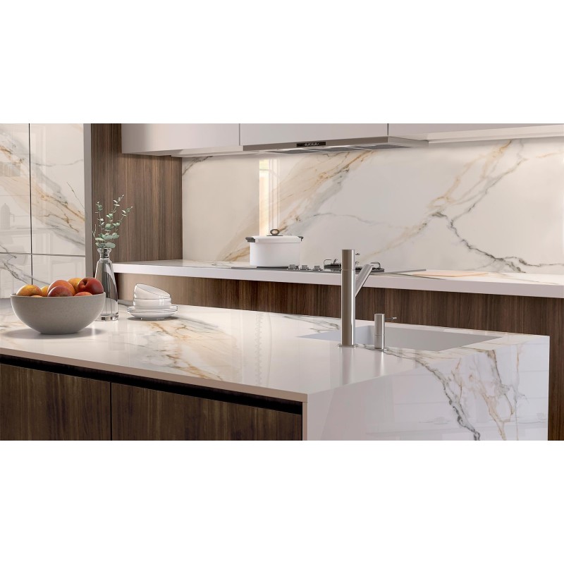 Encimera porcelánica Arklam Atlantis Gold Pulido 12 mm