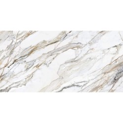 Encimera porcelánica Arklam Calacatta Paonazzo Mate 12 mm 1600x3200 mm efecto mármol color blanco
