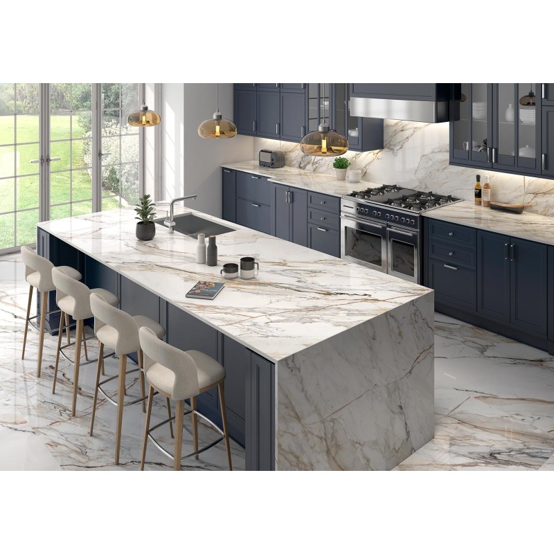 Encimera porcelánica Arklam Calacatta Paonazzo Pulido 20 mm