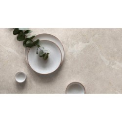 Encimera porcelánica Arklam Gris Levante Natural 12 mm 1600x3200 mm efecto piedra color gris perla