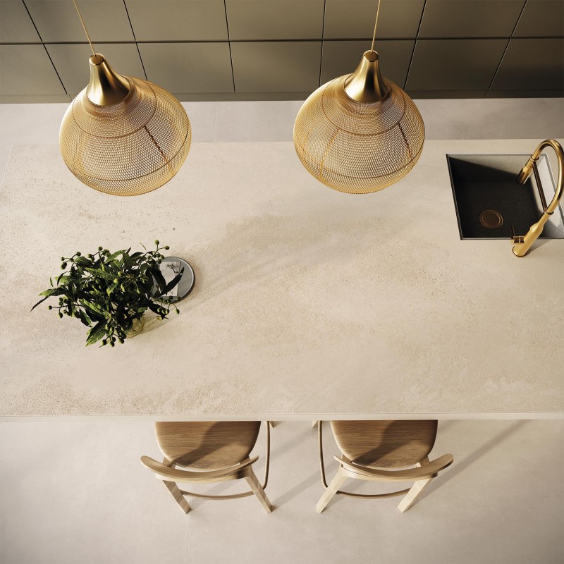 Encimera porcelánica Arklam Hôm Cream Natural 12 mm