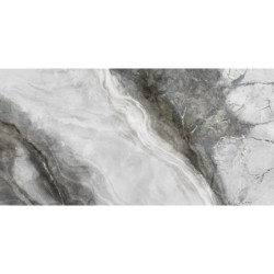Encimera porcelánica Arklam Invisible Grey Mate 12 mm 1600x3200 mm efecto mármol color gris medio