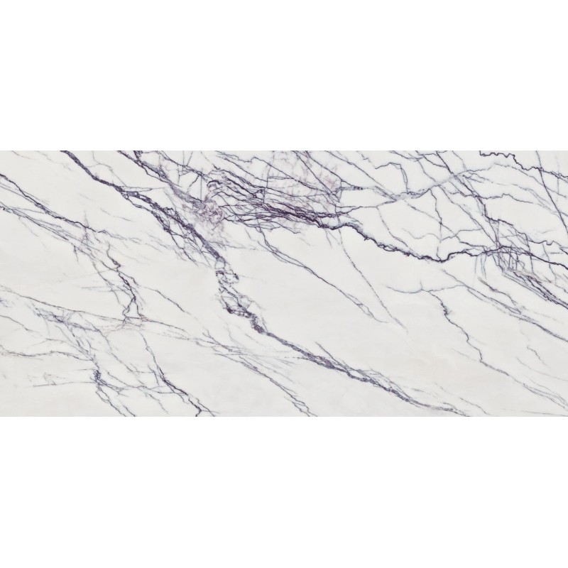Encimera porcelánica Arklam Lilac Mate 20 mm 1600x3200 mm efecto mármol color blanco