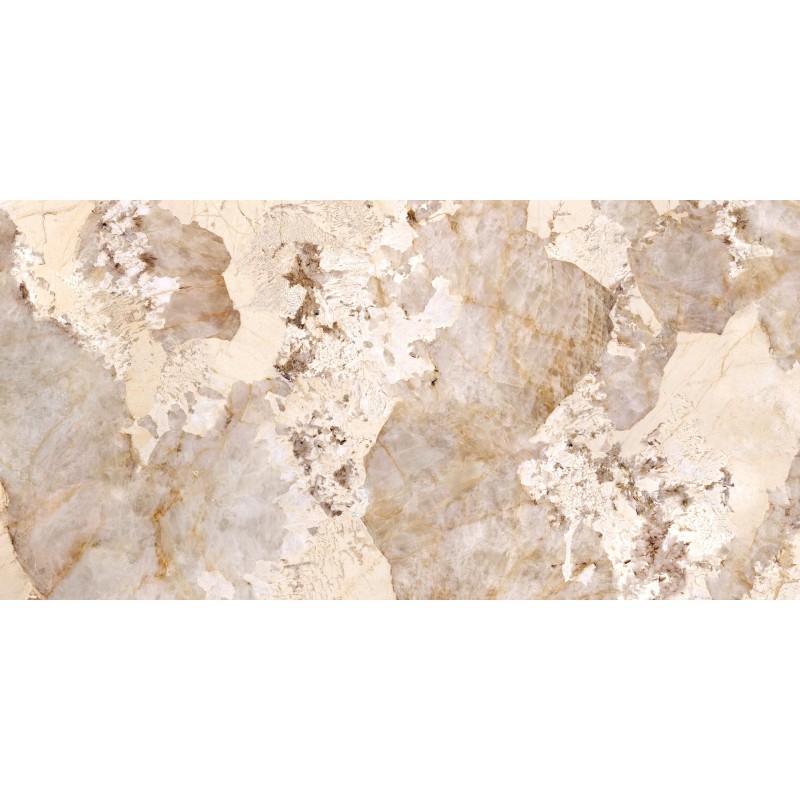 Encimera porcelánica Arklam Patagonia Gold Mate 12 mm 1600x3200 mm efecto mármol color beige