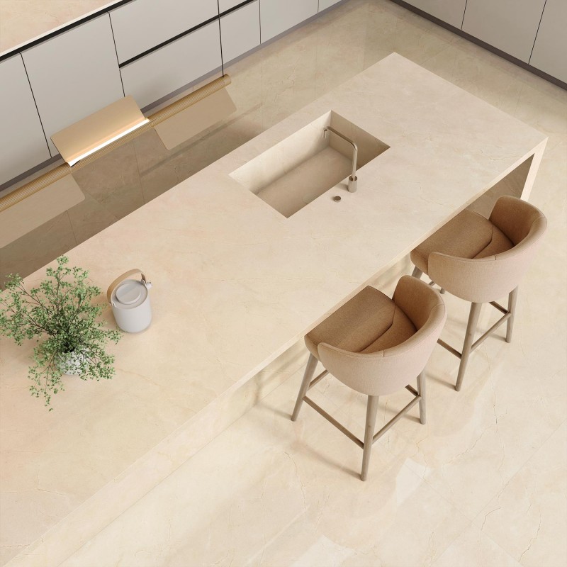 Encimera porcelánica Arklam Marfil Supreme Mate 12 mm