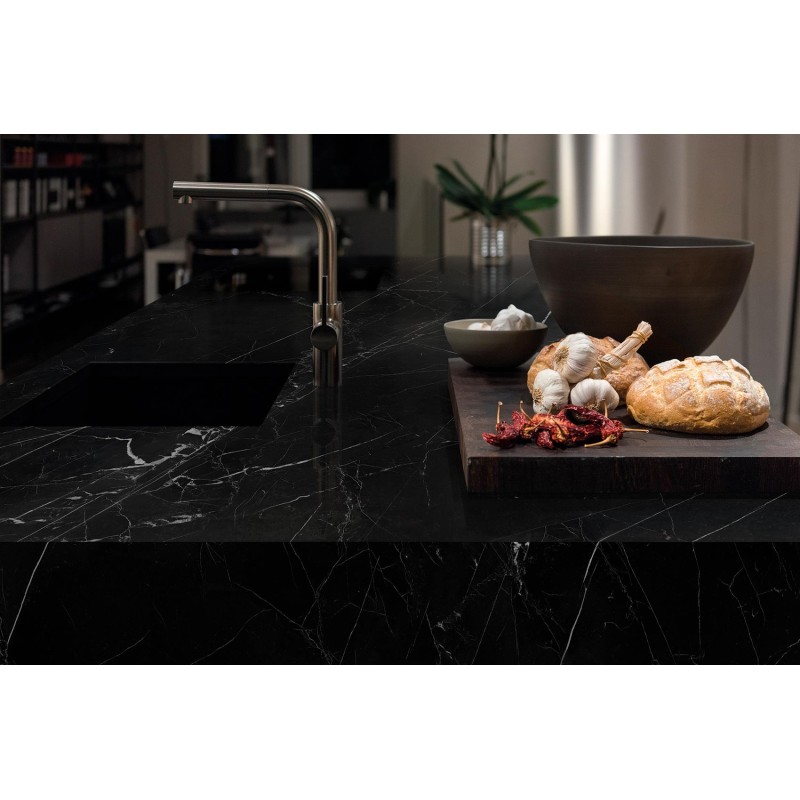 Encimera porcelánica Arklam Negro Marquina Satinado 12 mm