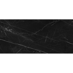 Encimera porcelánica Arklam Negro Marquina Pulido 12 mm 1600x3200 mm efecto mármol color negro