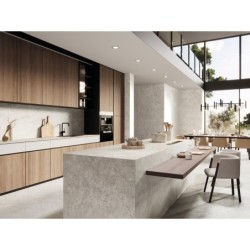 Encimera porcelánica Arklam Tundra Greige Natural 12 mm 1600x3200 mm efecto piedra color taupe