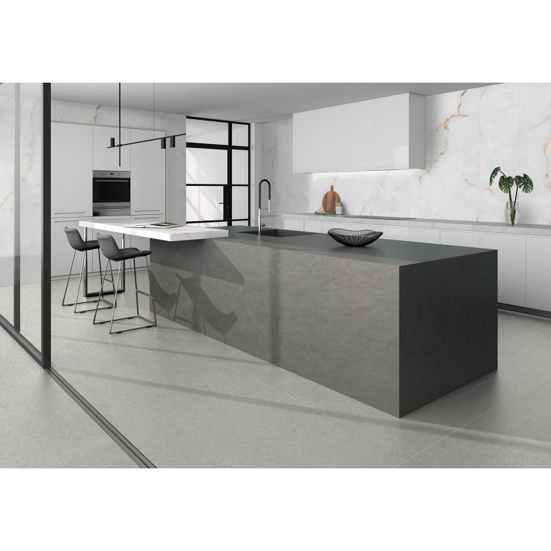 Encimera porcelánica Arklam Basalt Grey Satinado 12 mm
