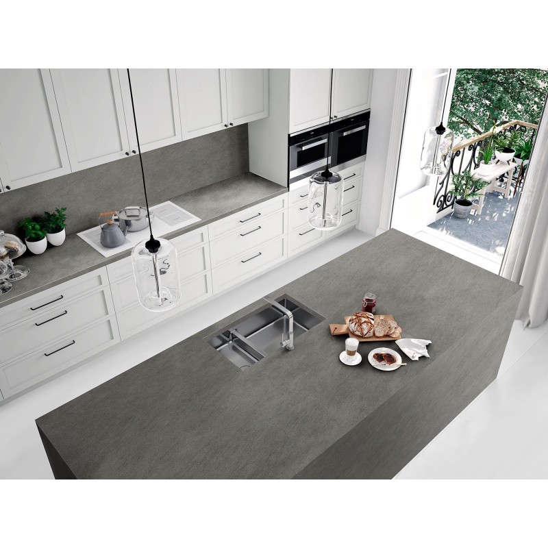 Encimera porcelánica Arklam Basalt Grey Satinado 12 mm