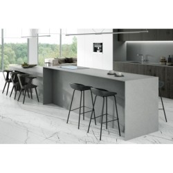 Encimera porcelánica Arklam Mirage Grey Abujardado 12 mm 1600x3200 mm efecto piedra color gris medio