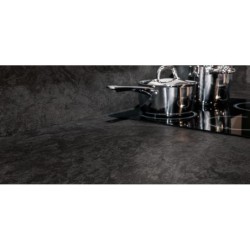 Encimera porcelánica Arklam Vulcano Satinado 20 mm 1600x3200 mm efecto piedra color antracita
