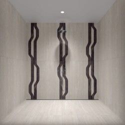 Azulejo efecto Piedra Travertino de Apavisa para Baño, Cocina