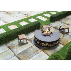 Azulejo efecto Óxido Lamiere de Apavisa para Exterior, Piscina, Residencial