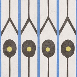 Azulejo porcelánico Crea Montana natural efecto hidráulico 30x30 cm Aparici