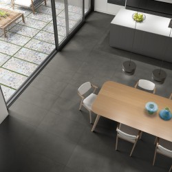 Pavimento porcelánico 20mm exterior Studio Anthracite antideslizante efecto cemento 50x100 cm Aparici