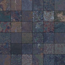 Mosaico enmallado Corten Sapphire natural efecto óxido 30x30 cm Aparici