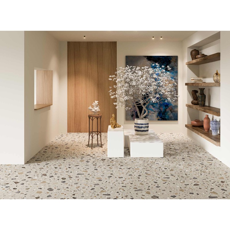PEBBLE IVORY NATURAL 100X100 RECTIFICADO