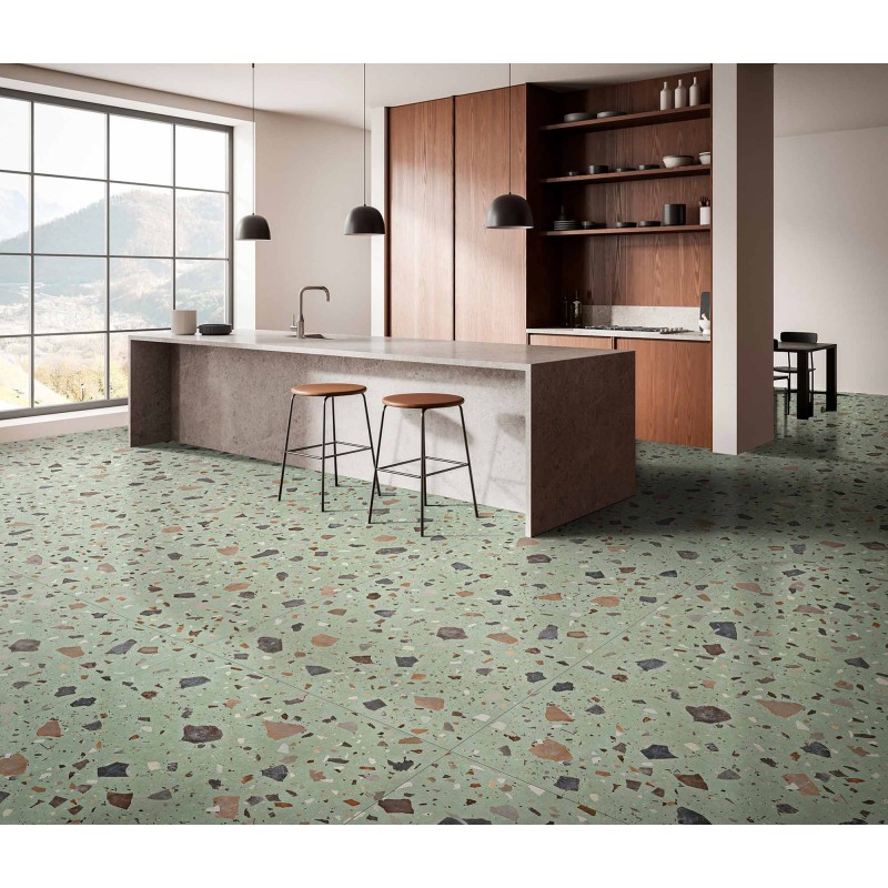 PEBBLE GREEN NATURAL 100X100 RECTIFICADO