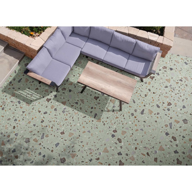 PEBBLE GREEN ANTIDESLIZANTE 20MM 50X100 RECTIFICADO