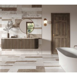Azulejo porcelánico Ibiza Marble natural efecto mármol 50x100 cm Aparici