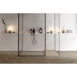 Azulejo porcelánico Chevron Oak natural efecto madera 50x100 cm Aparici
