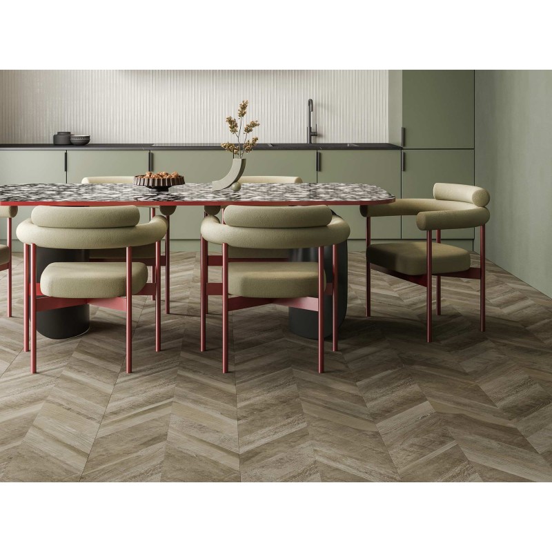 CHEVRON WALNUT NATURAL 50X100 RECTIFICADO