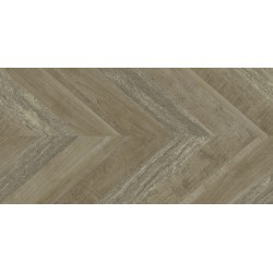 Azulejo porcelánico Chevron Oak Stamp natural efecto madera 50x100 cm Aparici