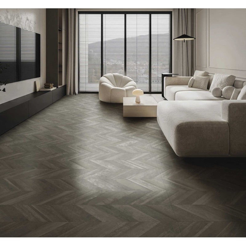 CHEVRON WALNUT STAMP NATURAL 50X100 RECTIFICADO
