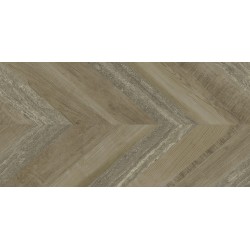 Pavimento porcelánico 20mm exterior Chevron Oak Stamp antideslizante efecto madera 50x100 cm Aparici