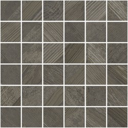 Mosaico enmallado Chevron Walnut natural efecto madera 30x30 cm Aparici