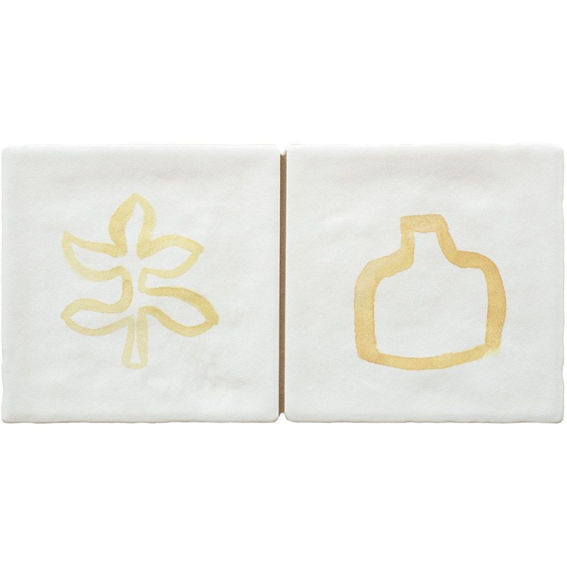 Azulejo efecto Botánico Santorini de Ribesalbes para Baño, Cocina, Residencial, Decoración