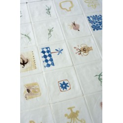 Azulejo efecto Botánico Santorini de Ribesalbes para Baño, Cocina, Residencial, Decoración