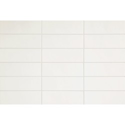 Revestimiento cerámico Chroma de Aleluia Cotton White 8,6x26,2 efecto Monocolor