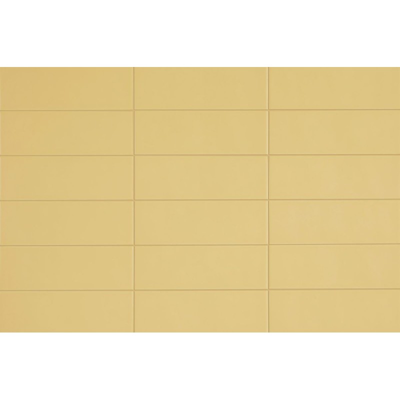 Revestimiento cerámico Chroma de Aleluia Gingko Yellow 8,6x26,2 efecto Monocolor