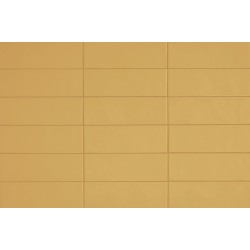 Revestimiento cerámico Chroma de Aleluia Saffron Yellow 8,6x26,2 efecto Monocolor
