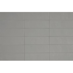Revestimiento cerámico Chroma de Aleluia Pepper Grey 8,6x26,2 efecto Monocolor