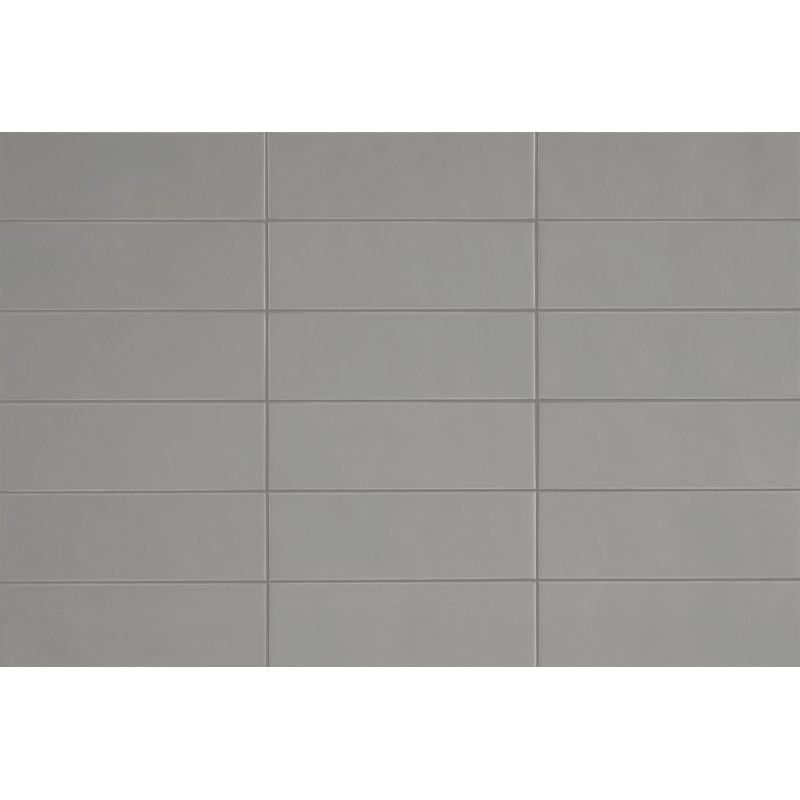 Revestimiento cerámico Chroma de Aleluia Pepper Grey 8,6x26,2 efecto Monocolor