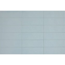 Revestimiento cerámico Chroma de Aleluia Blue Pearl 8,6x26,2 efecto Monocolor