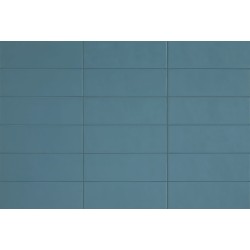 Revestimiento cerámico Chroma de Aleluia Misty Blue 8,6x26,2 efecto Monocolor