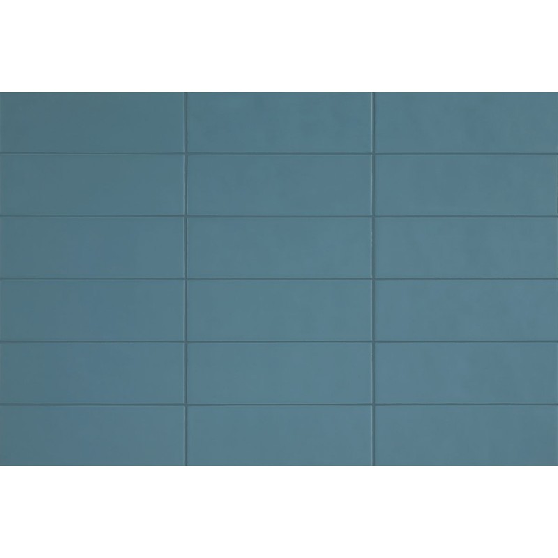 Revestimiento cerámico Chroma de Aleluia Misty Blue 8,6x26,2 efecto Monocolor