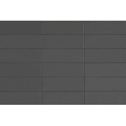 Revestimiento cerámico Chroma de Aleluia Graphite 8,6x26,2 efecto Monocolor