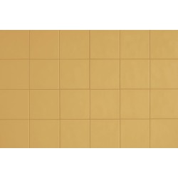 Revestimiento cerámico Chroma de Aleluia Saffron Yellow 13x13 efecto Monocolor