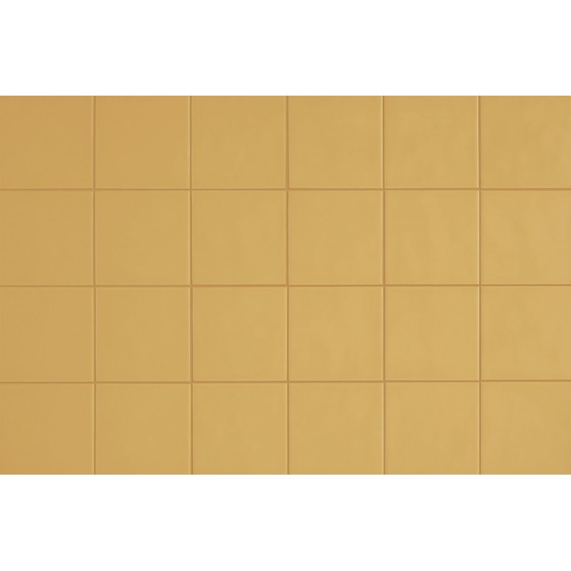 Revestimiento cerámico Chroma de Aleluia Saffron Yellow 13x13 efecto Monocolor